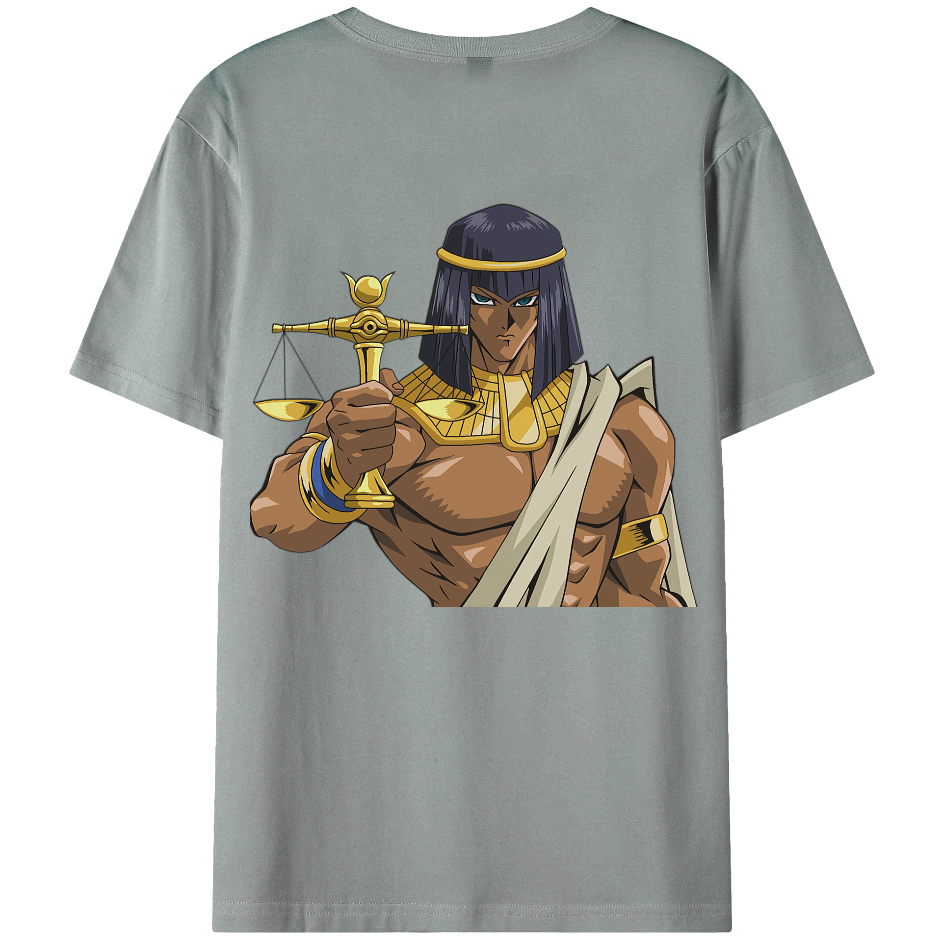 （画像用） 遊☆戯☆王 Yu-Gi-Oh! 綿100％ メンズ半袖Tシャツ（バックプリント） 通気性